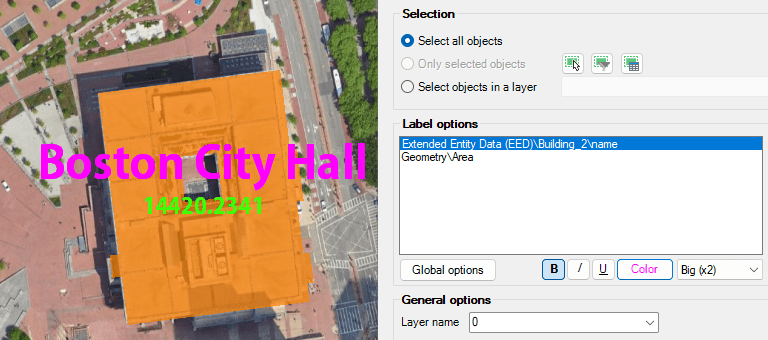 Label objects